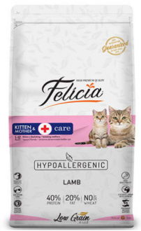 Felicia Mother & Kitten Düşük Tahıllı Yavru Kuzu Etli 12 kg Kedi Maması kullananlar yorumlar